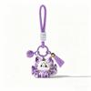 Creative Design Nine Tailed Animal Keychain Cartoon Bag Charm Resin Hanging Ornament  Holiday Gift