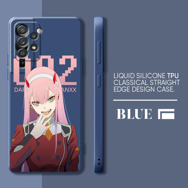 Zero Two Peoples Case For Samsung Galaxy A73 A52 A33 A52s A23 A72 A22 A13 A13 A12 A32 A53 A42 Soft Square Liquid Cover