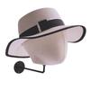 Practical Space Saving Fabric Covered Head Model Wall Hat Display Storage For Wigs And Hats Beauty Salon Equipment