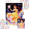 Diamond Painting Kit Full Diamond Round Belle's Magic Wand Decor Home Decor Craft Gift