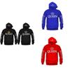 Sweat à capuche élégant en coton pour couples, pull imprimé à manches longues pour l'automne