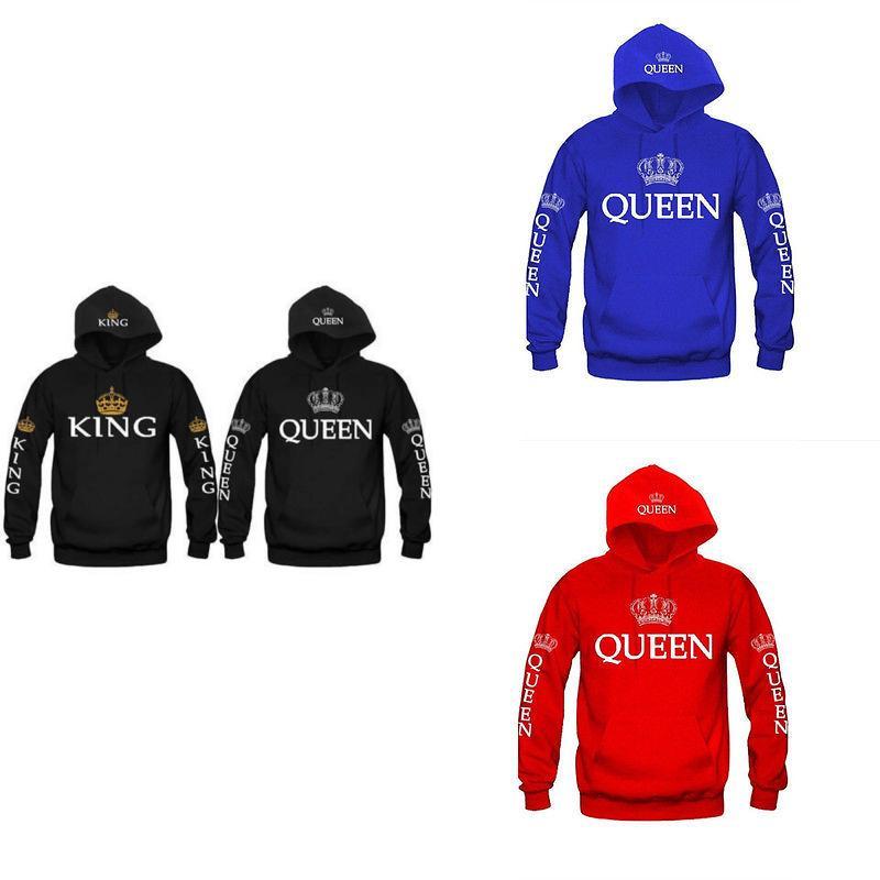 Sweat à capuche élégant en coton pour couples, pull imprimé à manches longues pour l'automne