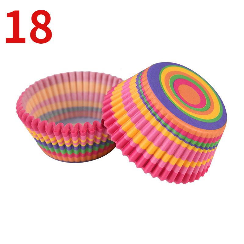 100Pcs Muffin Cupcake Paper Cups Cupcake Liner Baking Muffin Box Cup Case Party Tray Cake Decorating Tools Birthday Party Decor