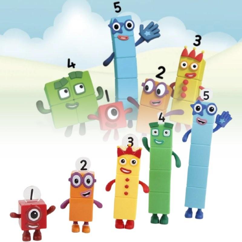 Numberblocks Colorful Building Blocks Cute Transformable Figures For Kids Playtime