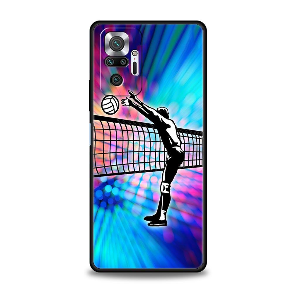 Hot Volleyball Sprot Fashion Phone Case For Xiaomi Redmi Note 14 13 5G 10 11 12 Pro Plus 4G 14C 13C 12C 10C Black Cover