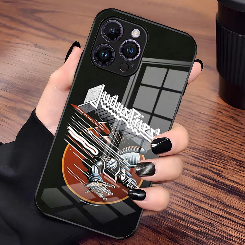 J-Judas Priest Phone Case For IPhone 17 Pro Max 15 Pro 16 14 Plus 12 13 Mini 11 Pro Shockproof Glass Cover