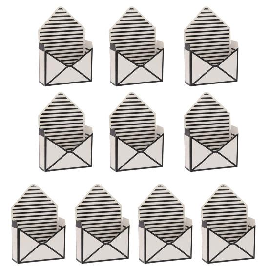 10 Pcs Valentine's Day Floral Envelope Boxes Empty Florist Bouquet Packaging Box Folding Paper Envelope Gift Box for Party Flower Wrapping Supplies