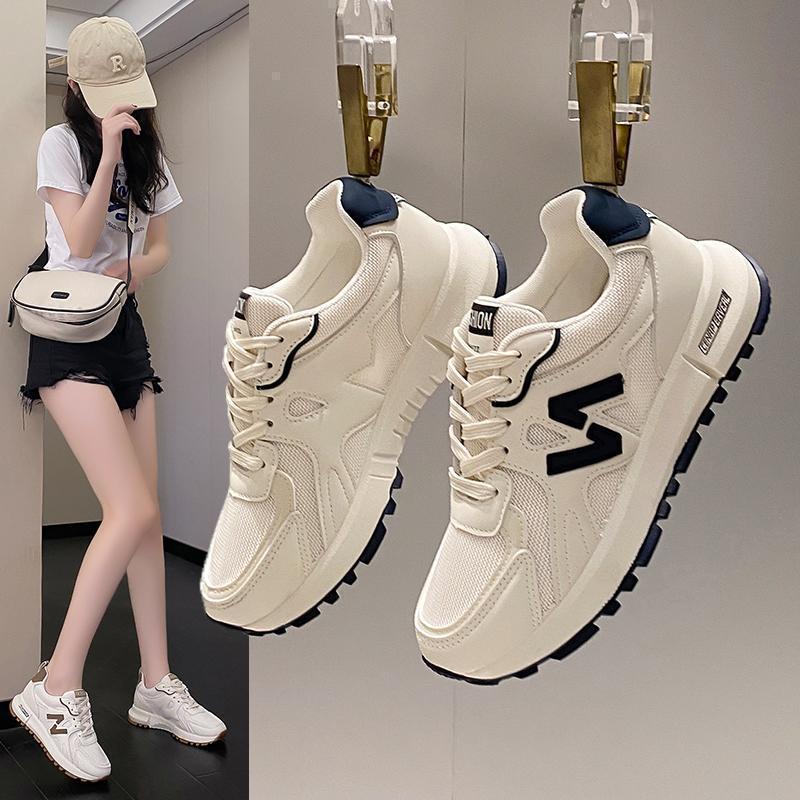 Women s Sports Shoes Women s Shoes Sports Shoes Thick-soled White Shoes Women s All-match Sports Shoes Lightweight Sneakers Casual Shoes 35