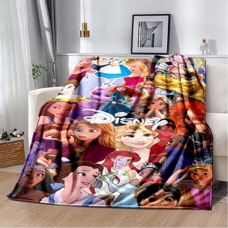 Adorable Princess Cartoon Blanket, Super Soft and Cute, Perfect for Travel, Bedding, Sofa Blankets, or Birthday Gifts.