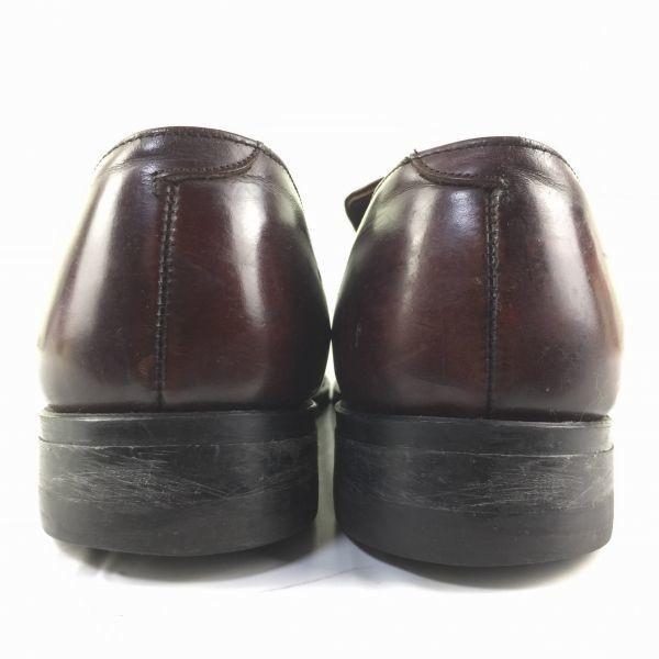 1970er Vintage ANSI Z41.1-1967/75 Stahlkappe Schlupfschuhe Weinrot Größe 7.5E 25.5(GEBRAUCHT)