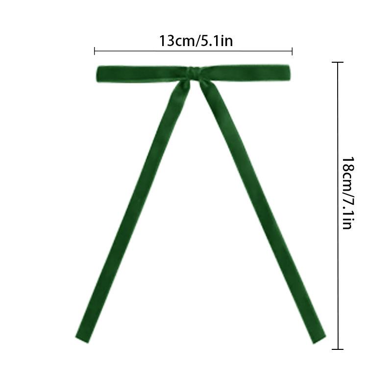 

Velvet Christmas Tree Bows Red Christmas Ribbon Bows DIY Handmade Christmas Gift Bow Tie Accessories as picture