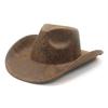Traditional Fedora Hat With Embroidered Dragon And Phoenix Symbols For Cultural Events And Tours