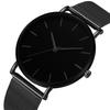 Minimalist Men Fashion Ultra Thin Watches Simple Men Business Stainless Steel Mesh Belt Quartz Watch Leisure Men Watch