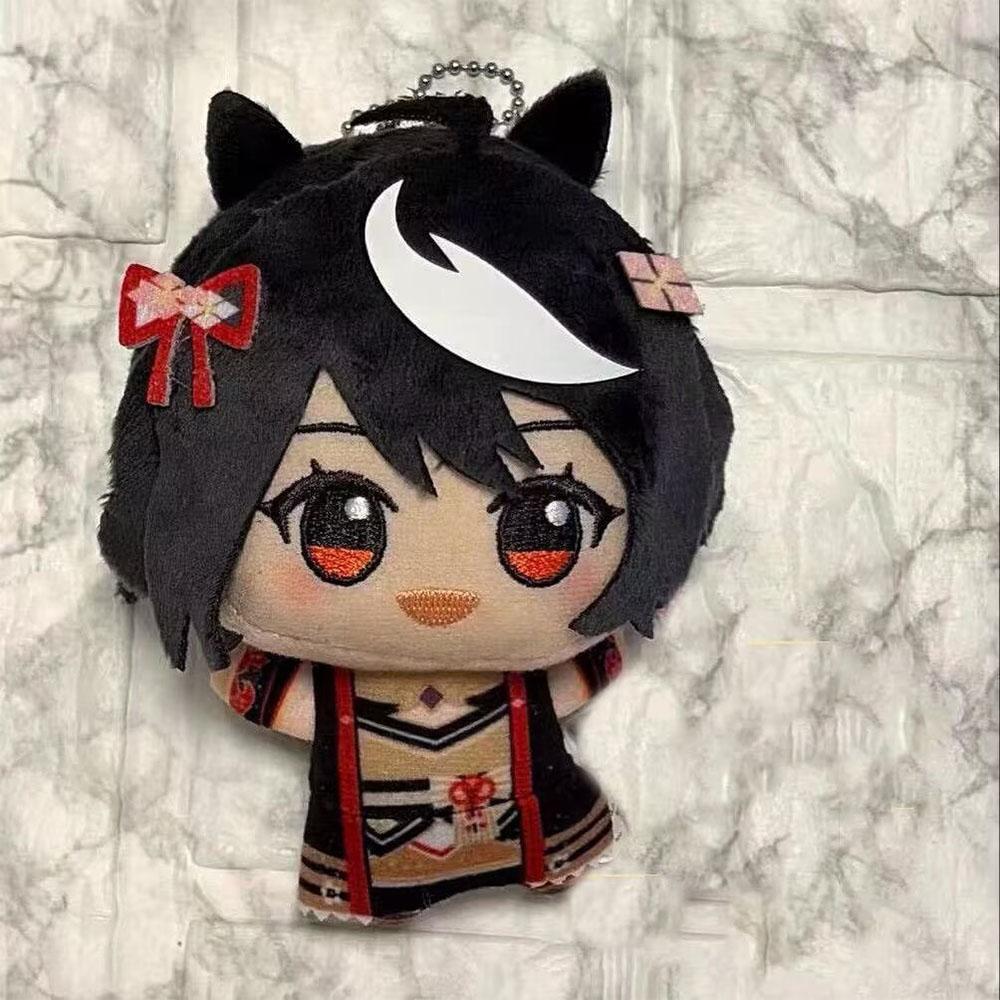10cm Schattige Hanger Kitasan Zwarte Pluche Pop Anime Pretty Derby Pluche Speelgoed Verjaardag Rugzak Knuffelpop Fan Cadeau Verzamelen 10cm