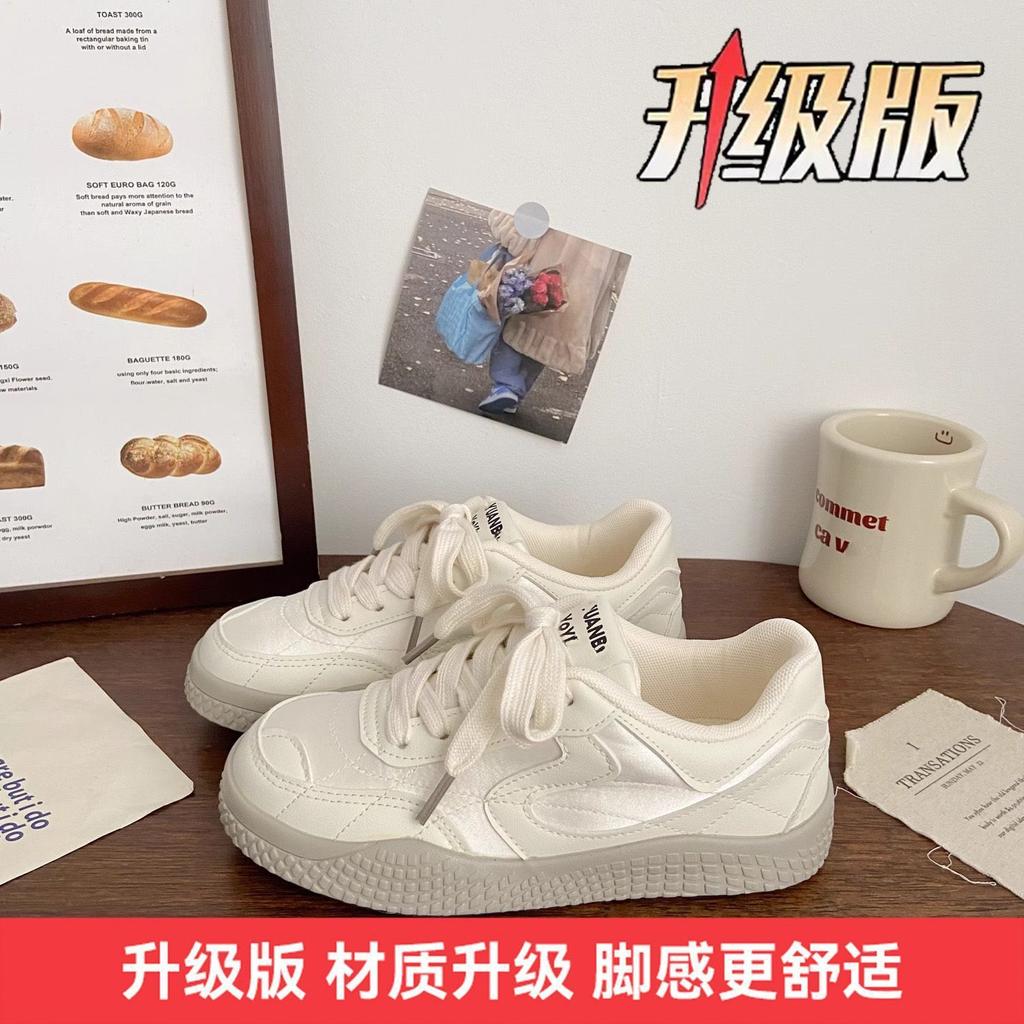 Blue platform shoes women's moral training 2025 autumn new niche design sports leisure student white shoes