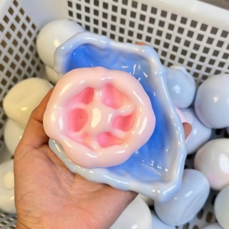 Handmade Homemade Hi Ice Skin Stress Relief Squishy Toys With Crinkling Sounds Squeezed Anti-Anxiety Fidget Toy For Focus