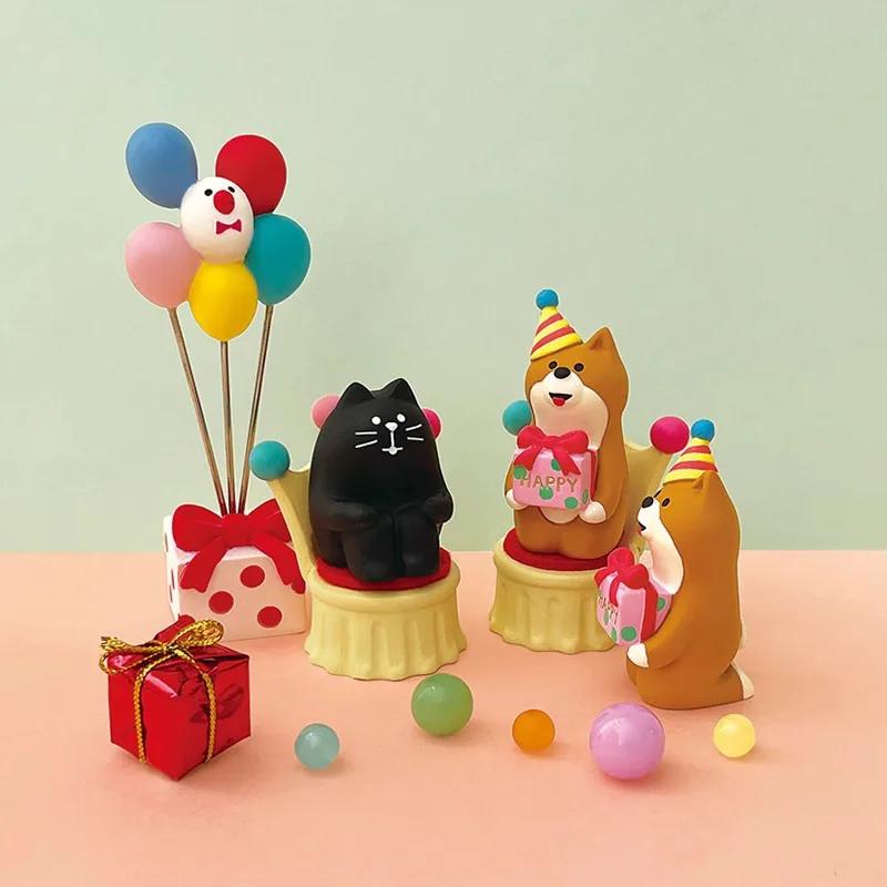 1pc Japanese Cat Decoration Celebration Scene INS Bakery Coffee Shop Decoration Shooting Micro Resin Small Decoration