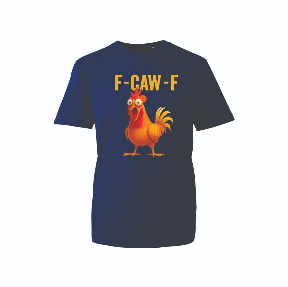 Funny Chicken FCawF TShirt Rooster Humor Farm Animal Graphic Tee Top Unisex S