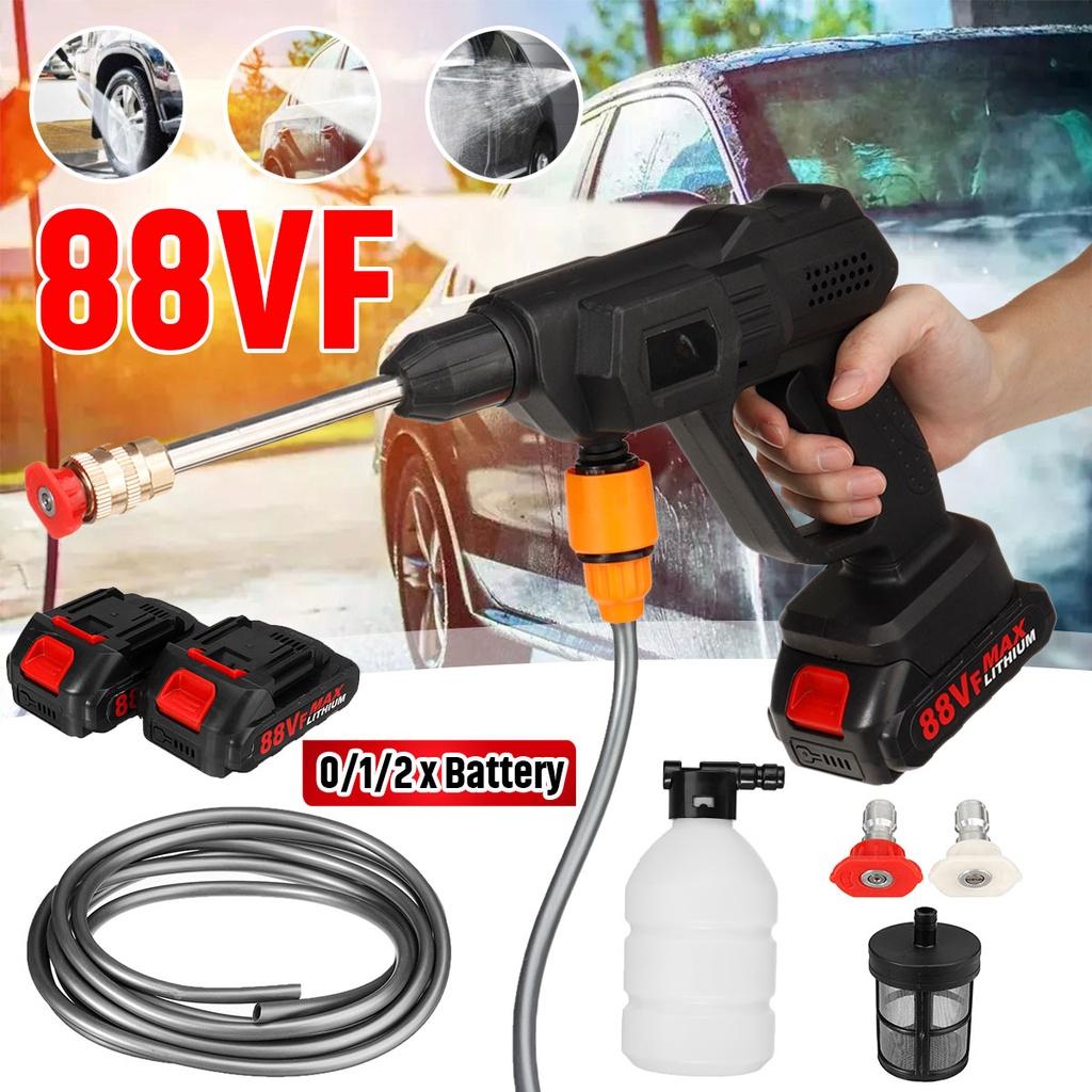 Portable High Pressure Car Wash Spray Guns Cordless Water Jet Gardening Washing Machine 88VF