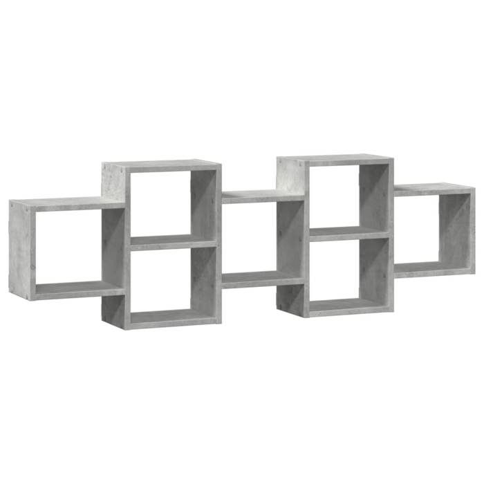 VidaXL Étagère murale gris béton 129x18x42 cm bois d'ingénierie 853221
