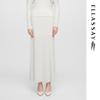 Women's Cotton-Modal Blend Pleated Maxi Skirt