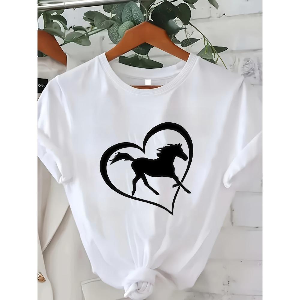 Horse Lover and Equestrian Graphic Tees Casual T-Shirt Collection with Western Cowgirl Keep Me Stable