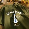 Retro Duck We Are A Creative T Shirt Unisex Summer All-Match Tee O-Neck Fashion Short Sleeve Cotton Loose Unisex Colour T-Shirts