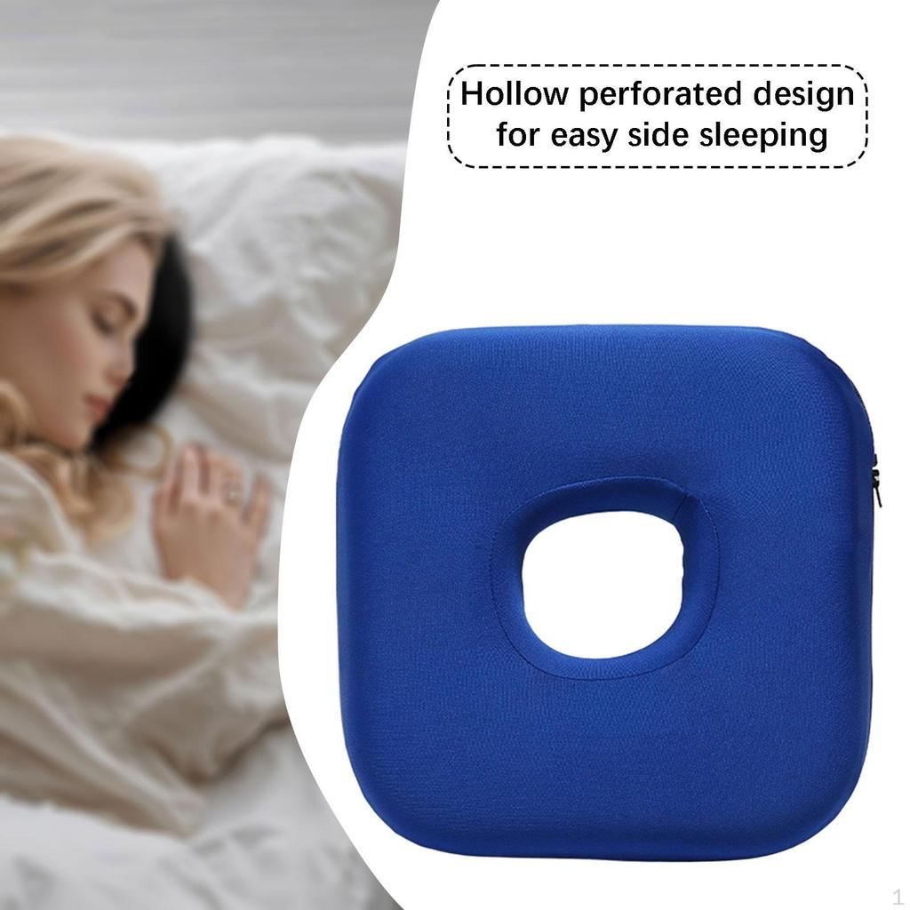 Ear Piercing Pillow Portable Guard Protector Washable Pierced Ears Support for Side Sleeping
