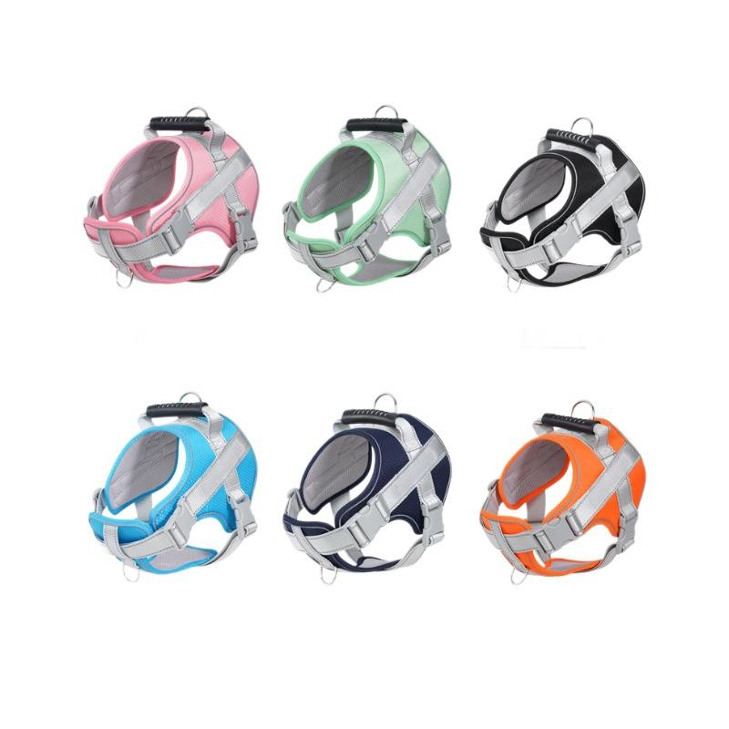 Popruh pro psa, sedlový typ, řetěz pro psa odolný proti výbuchu, hrudní a zádový trakční pás pro pomeraniana corgiho