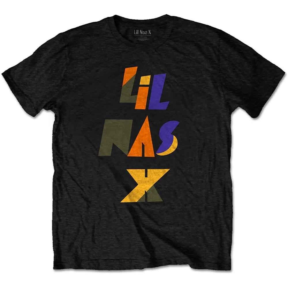 Lil Nas X Scrap Letters T-Shirt Black New XXXXL