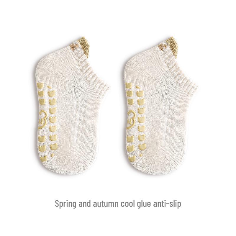 Rutschfeste Kleinkind-Baumwollsocken für Jungen und Mädchen - Frühling & Herbst