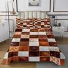 Cowhide Coverlet Set Farm Animal Fur Bedspread Queen/Full for Boy Girl Bedroom 2/3 Pcs Western Rustic Cowboy Farmhouse Quilt Set