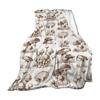 Mushroom Blanket Machine Washable Soft Flannel Blanket Warm Cozy Throw Blanket for Kids Adults Farmhouse Bed Sofa Couch