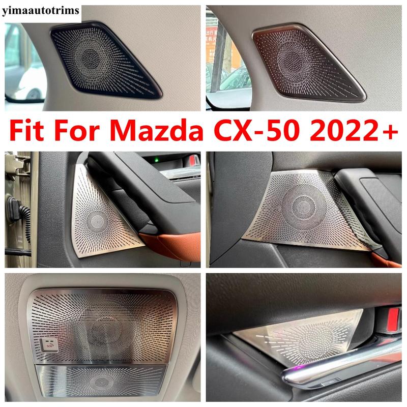 Pillar C Horn / Door Speaker / Inner Handle Bowl / Reading Lights Lamps Frame Cover Trim Accessories For Mazda CX-50 - 2024