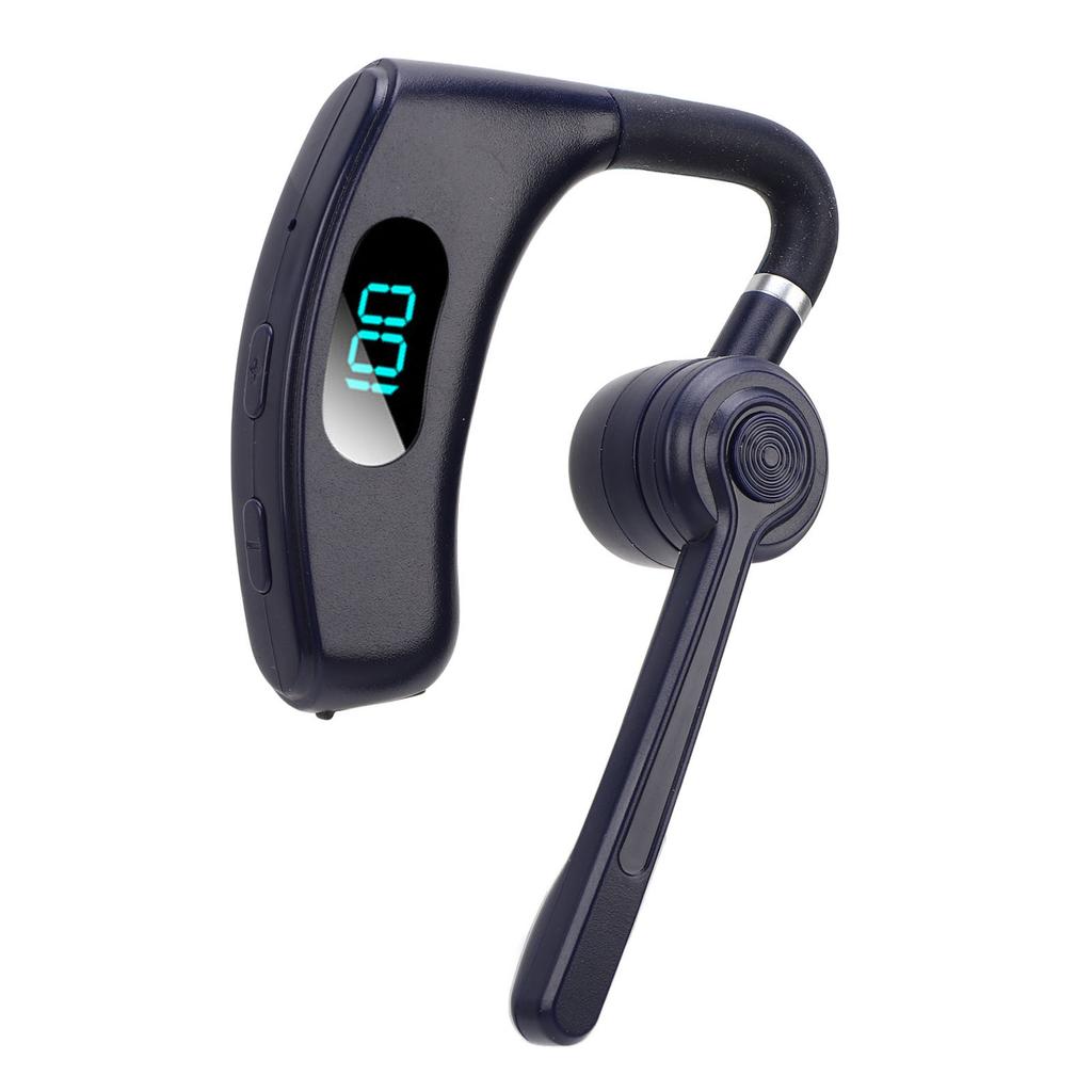 Wireless Bluetooth Earpiece with Microphone Noise Reduction 300mAh Battery for Business Driving Blue