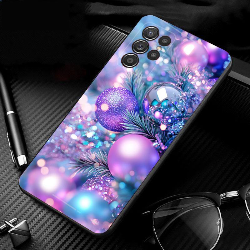 Christmas Tree Ball Phone Case For Samsung Galaxy S25 S24 S23 S22 S21 Ultra S24 S23 S22 S21 S25 Plus S24 S25 FE