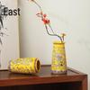 Neue chinesische Stil Emaille Keramik Blumenvase