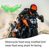 Motorcycle Front Fairing Winglets Universal Side Spoilers Dynamic Motorcycle Winglet Aerodynamic for Modification Protection