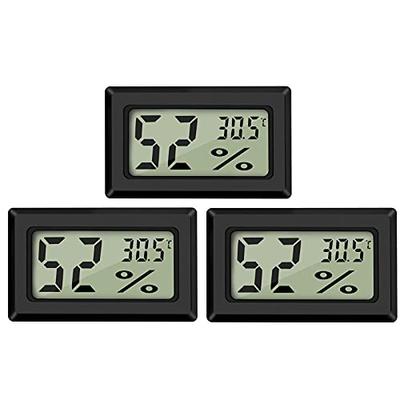 3PCS Mini Home Thermometer Indoor Digital Hygrometer Is Applicable To Living Room Greenhouse Wine Cellar Basement and Warehouse