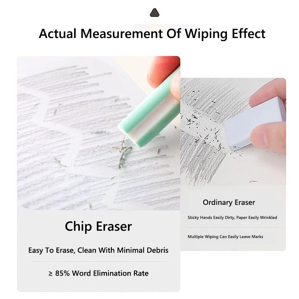 5PCS/Set Pen Shape Eraser Without Leaving Marks Rubber Eraser New Student Stationery  School Office
