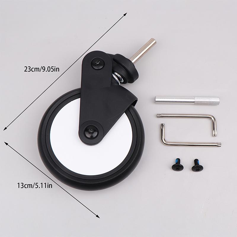 Stroller Replacement Rubber Wheels Front And Rear Wheel Stroller Accessories Compatible With Stroller