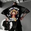 2026 Nouveau T-shirt Anime One Piece Luffy Hommes Femmes Coton Manches Courtes Hauts d'Été Décontracté T-shirt Graphique Streetwear Impression Cartoon Y2k