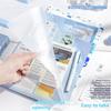 Gradient Multi-Layer Folder A4 Subject Classification Test Paper Folder Transparent L-Shaped Folder 6-Layer Classification File