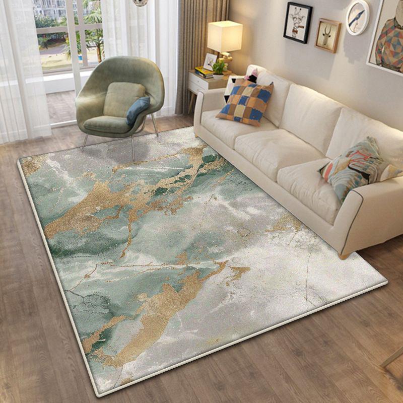 Simple Style Room Decoration Aesthetic Bedroom Carpet Non-slip Modern Living Room Rug Cloakroom Decoration Home Mats Easy Clean