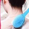 1/2Pc Long Handle Bath Brush Soft Hair Bath Brush Back Ball Brush Bathroom Body Brushes Mud Back Scrubber Shower Massage Brushes