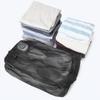 Air Pump Inside Automatic Vacuum Bag Reusable Luggage Vacuum Storage Bag  Backpack