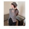 Sexy Fashion Cross V-neck Knitted Bottoming Shirt Women's Pullover Slim Fit Casual Sweater Autumn Winter Turtleneck Inner Top Solid Simple Clothing
