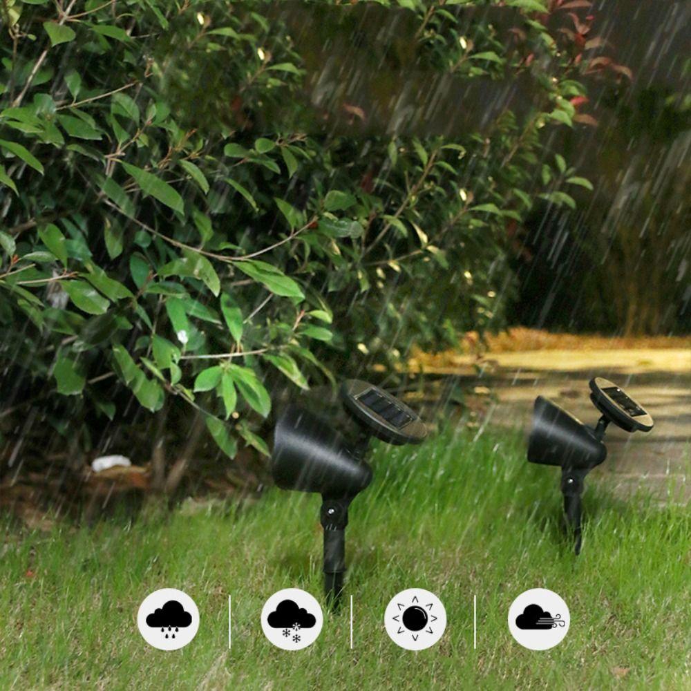 Solar Powered Solar Lawn Lights 4LED Night Light  Garden Backyard Driveway Patio