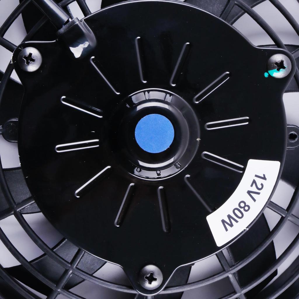 ZAP Performance 7-inch Engine Cooling Fan, Electric Radiator, Universal Slim Push-Pull Cooling Fan, Engine Kit, 12V, 80W Power, Universal, Black, with