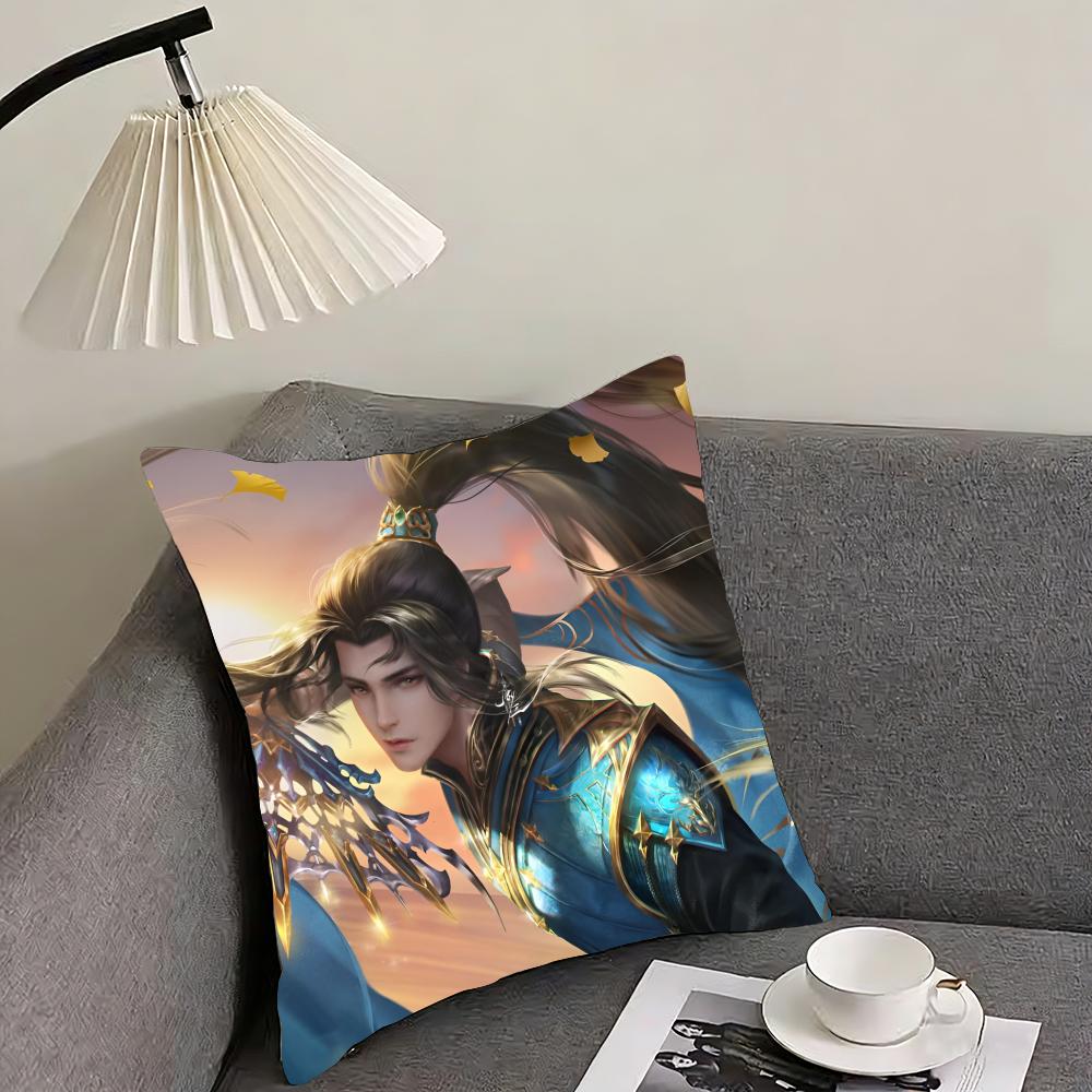 Soul Land Cushion Cover Reversible Plush Pillow Cover – For car, sofa, bedroom, perfect as a gift.